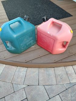 Two Five Gallon Gas Cans Package Deal