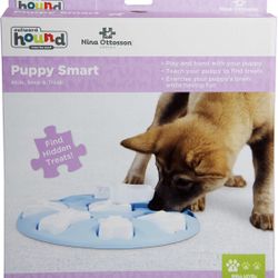 Nina Ottosson by Outward Hound Puppy Smart Blue Interactive Treat Puzzle Dog Toy