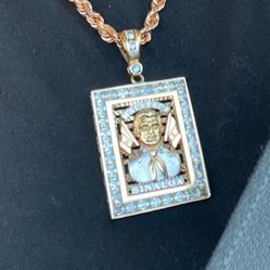 Malverde 14k Gold Pendant Oro 22.4 Grams