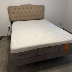 Tempur-Pedic Queen Bed With Frame