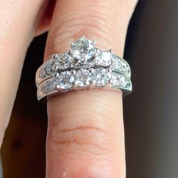 2ct Wedding Ring And Band 