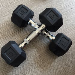 Dumbell Pair (8 lbs, Black)