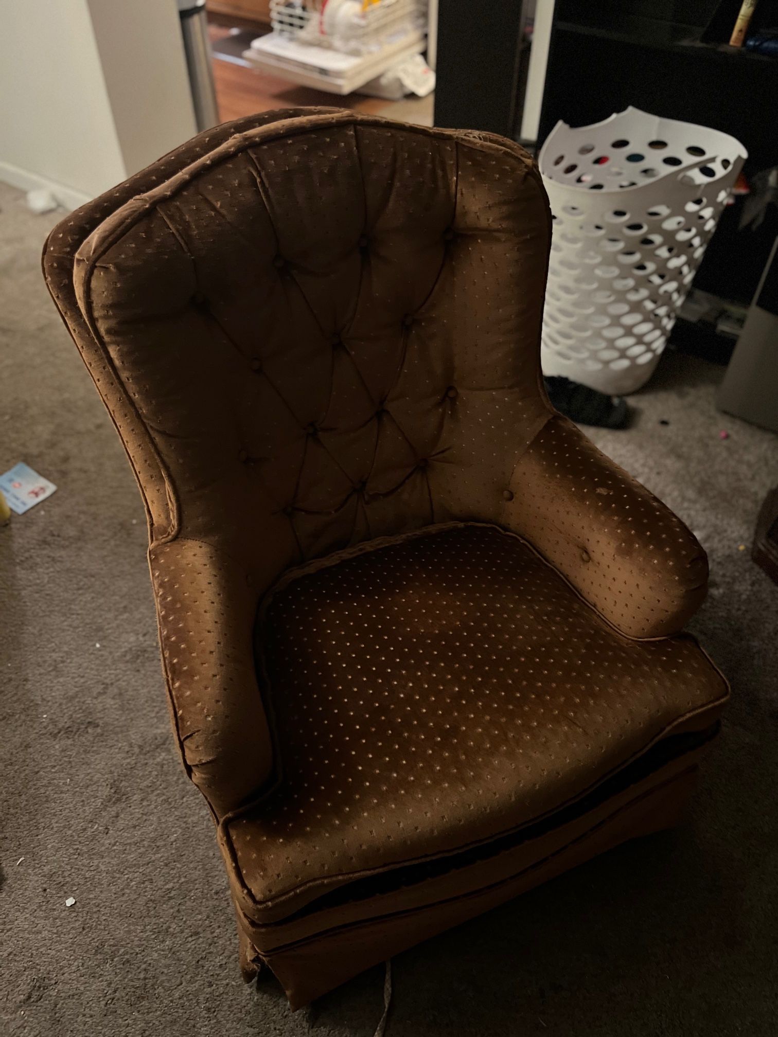 Comfy Burnt Orange Armchair