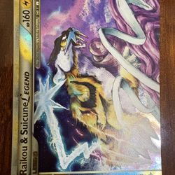 Pokemon Raikou & Suicune Legend 92/95 (Top) HGSS Unleashed Holo Rare NM 💫