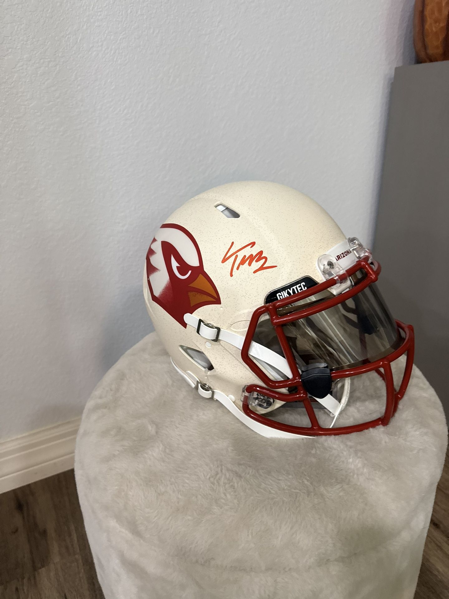 Authentic Trey McBride Signed Rivals Helmet