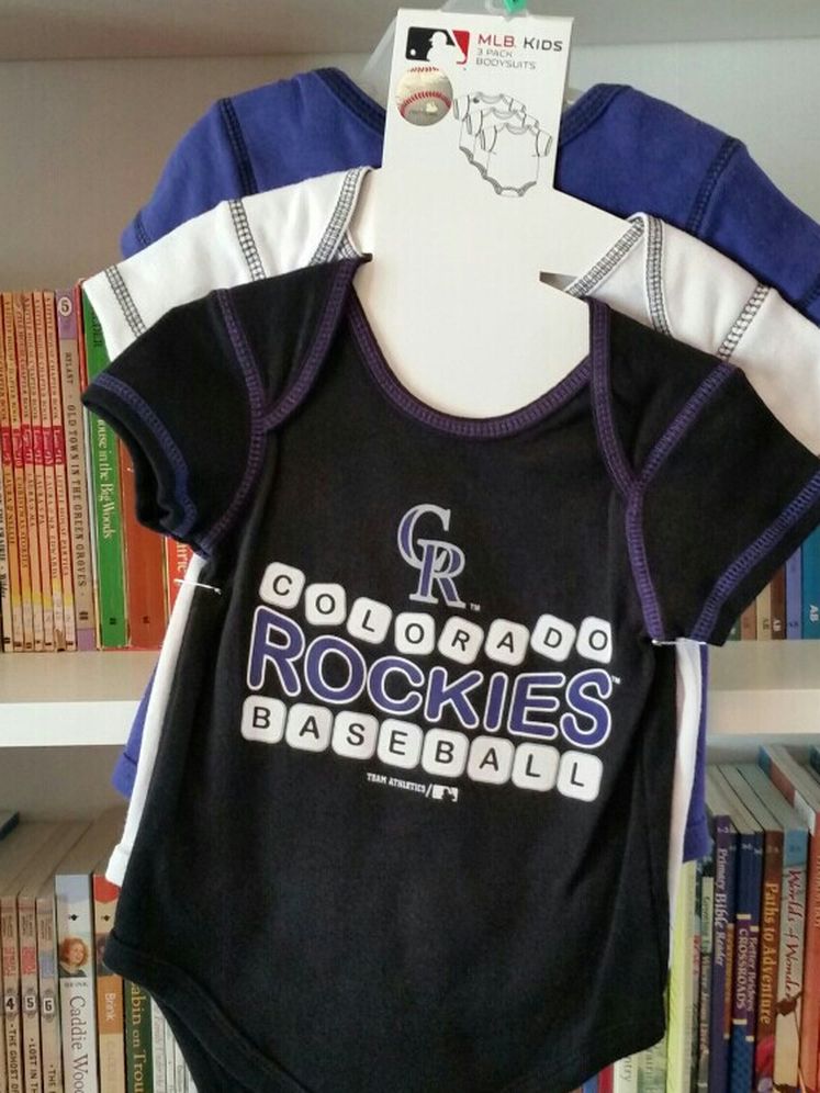 Colorado Rockies 3 Pk Onesies