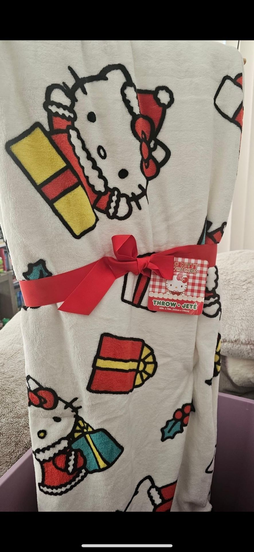 Hello Kitty Christmas Blanket