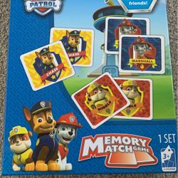 Paw Patrol Memory Match Game 