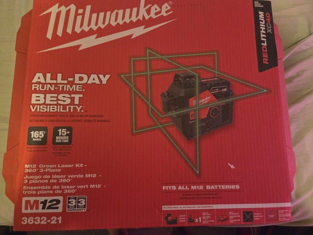 Milwaukee M12 360 3plan Laser Kit