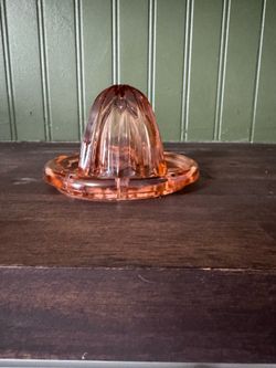 Vintage pink depression juicer