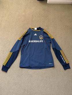 Adidas LA Galaxy Herbalife Long Sleeve Soccer Jersey  Blue Men's XL