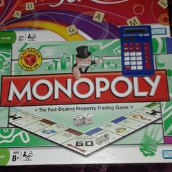 BOARD GAMES (MONOPOLY, SCRABBLE) & CALCULATOR $30 FOR ALL