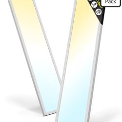 1 x 4 LED Flat Panel Light 2 units, 40W/4980LM, 5CCT 3000K/3800K/4500K/5200K/6000K selectable, reces
