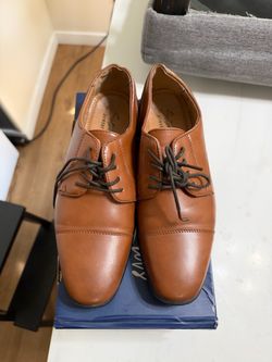 Sartino Memory Brown Cap-Toe Oxford Dress Shoes