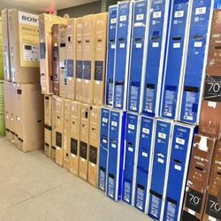 Tv 55-85 $198-798 Free Delivery $55 Down On Finacing 6 Month Warranty  $198-798