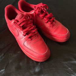 Red Nike Air Force 1s