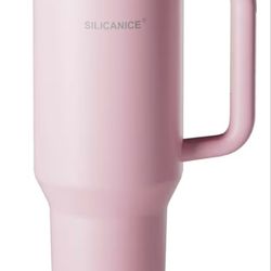 SILICANICE 40 Oz Insulated Tumbler with Detachable Flip Straw Lid, 
Vacuum insulated Stainless Steel 
BPA-Free
Handle & Cupholder Compatible 
