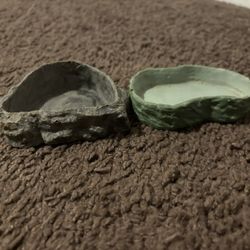 Reptile food trays 