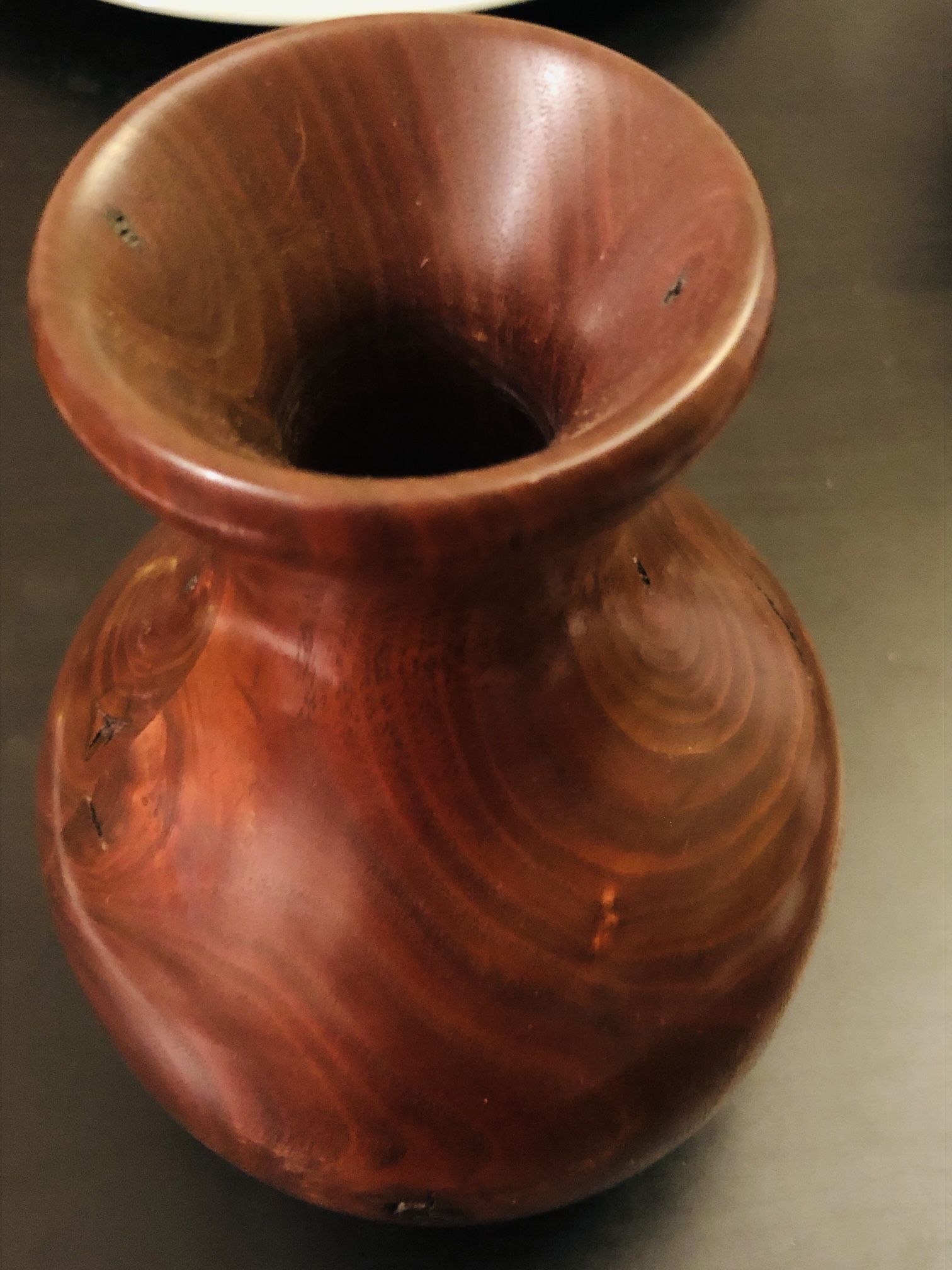 Vintage Wooden Vase 