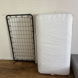 Baby And Toddler Bed frame With 2 Mattresses 
