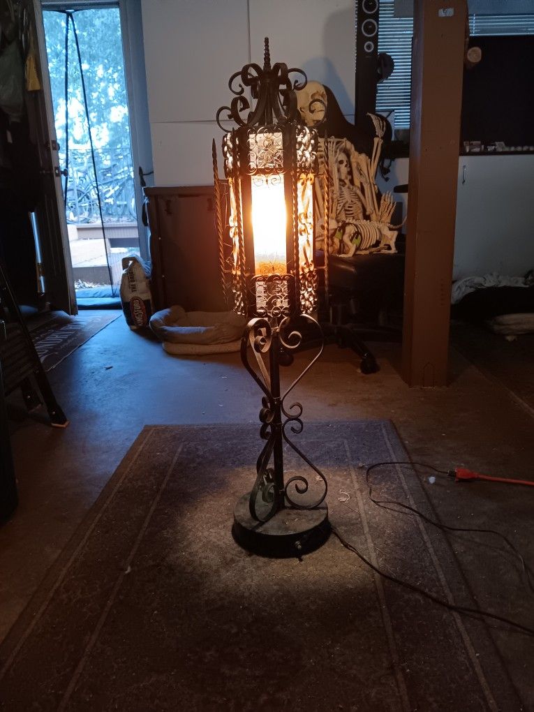 Vintage Spanish Amber Glass