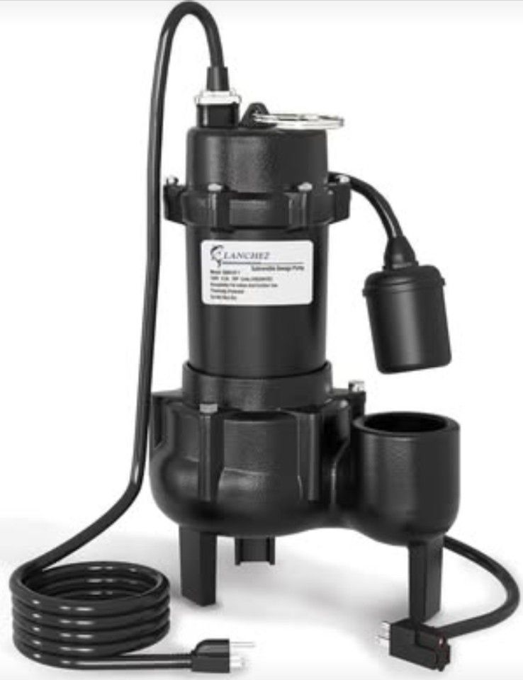Submersible Water Sewage Effluent Pump 1 HP Cast Iron Tether Float NEW
