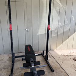 Workout Bench And Squat Rack Gym