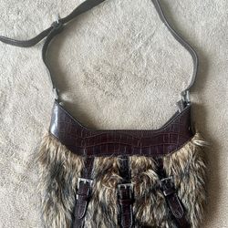 Faux Fur Shoulder Bag