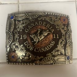 Belt buckle custom made and real silver