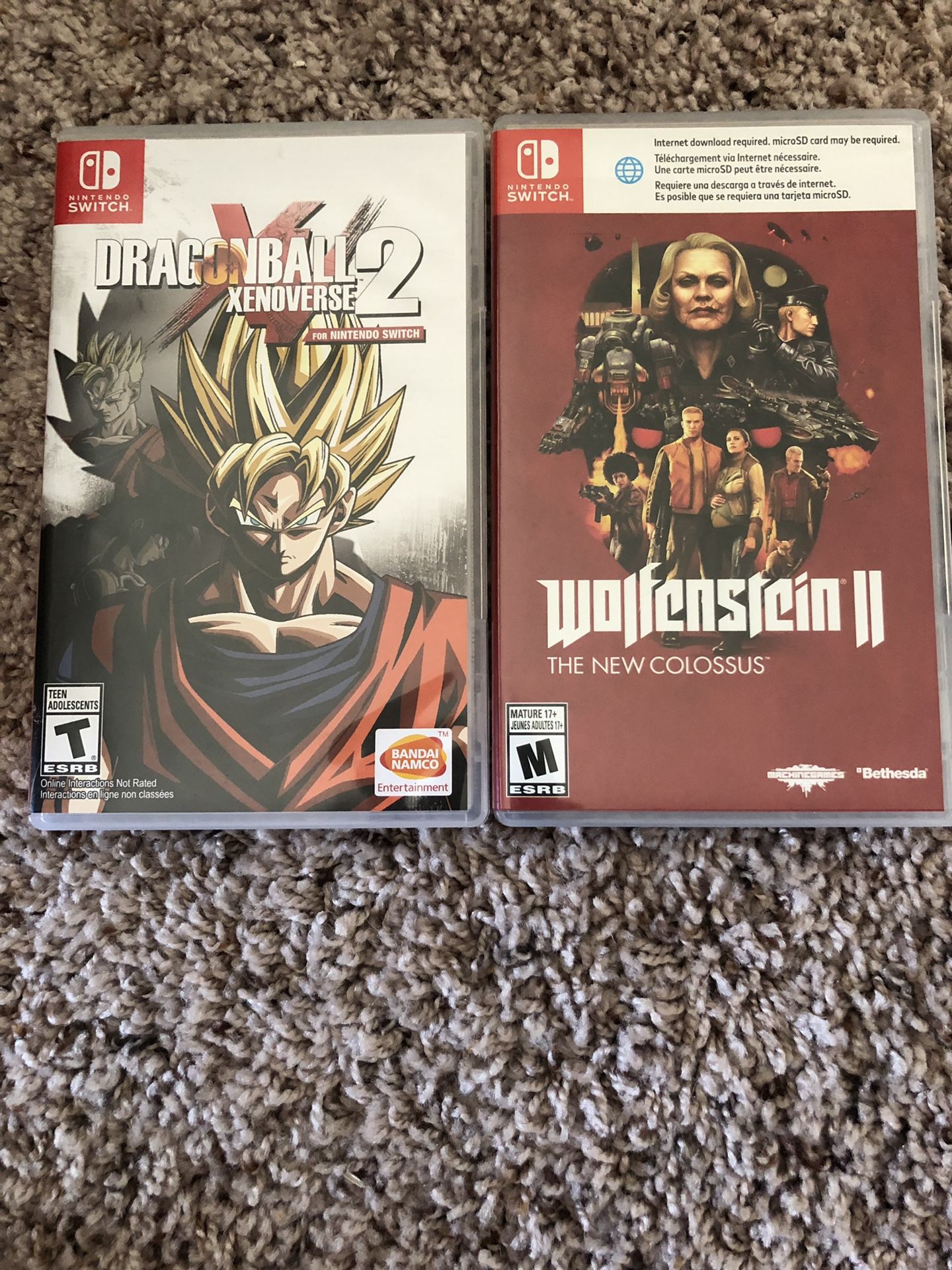 Dragonball Xenoverse and Wolfenstein 2 Set