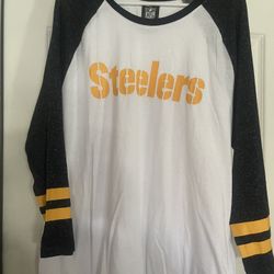 Pittsburgh Steelers Long Sleeve Shirt Size XL Adult 