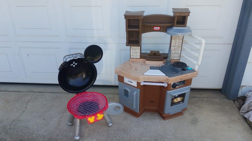 Little Tikes kitchen and Disney Bbq