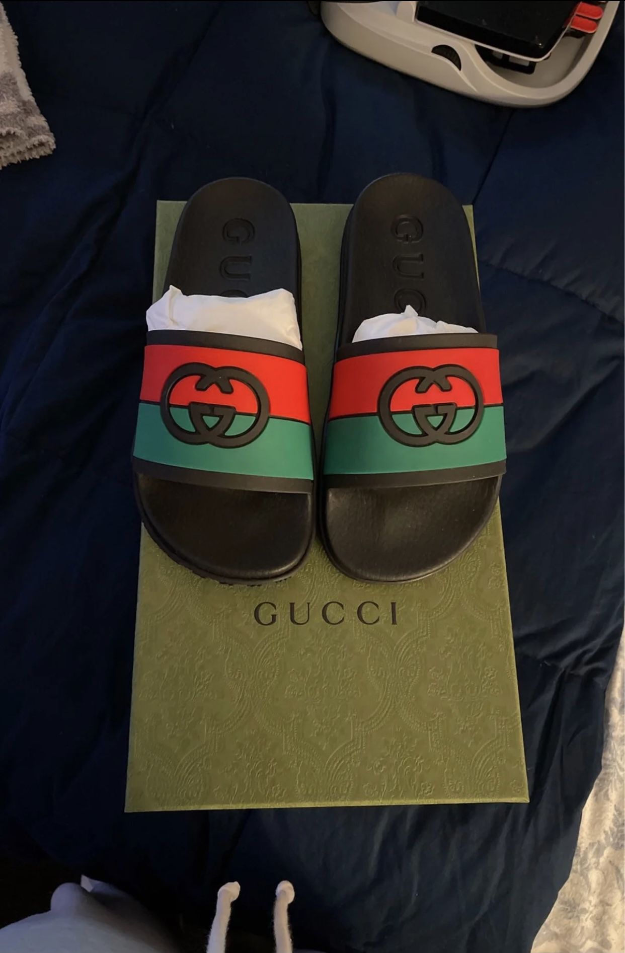 New Gucci Slides - Men’s Size 11