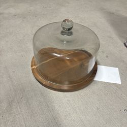 Glenwood Wood Cake Plate