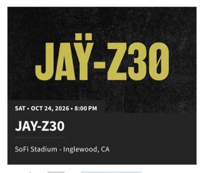 Jay-Z30 Concert Ticket – SoFi Stadium