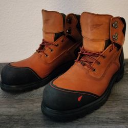 Size 10.5 Red Wing (BRNR XP) Men's 6-Inch Waterproof Safety Toe Work Boots