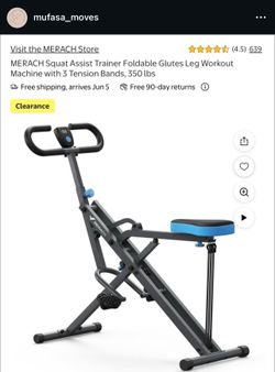 Squat assist trainer foldable glutes ,leg workout
