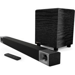 Klipsch Cinema 400 Sound Bar + 8Inch Wireless Subwoofer with HDMIARC, Black