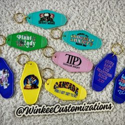Hotel keychains
