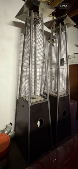 Outdoor heater glass lamps