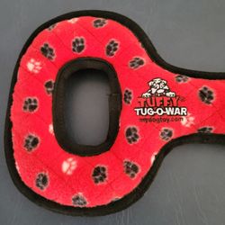 Dog Pull Toy - Tuffy Tug-O-War Large Dog Durable Plush Toy with Squeakers