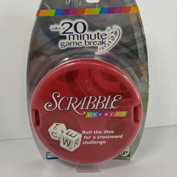 Scrabble Express Travel Board Game With Dice 2007 Parker Brothers Factory Sealed