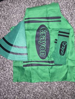 Green crayon costume