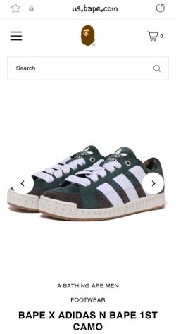 BAPE X ADIDAS N BAPE 1ST CAMO 5 1/2 YOUTH SIZE OR WOMEN SIZE 7 1/2
