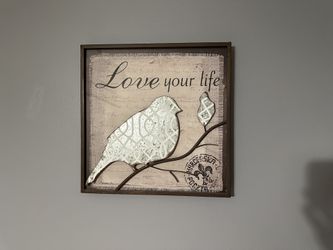 Farmhouse Wall Art Metal & Wood