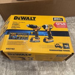 Dewalt 20V Max Drill and Impact Driver set