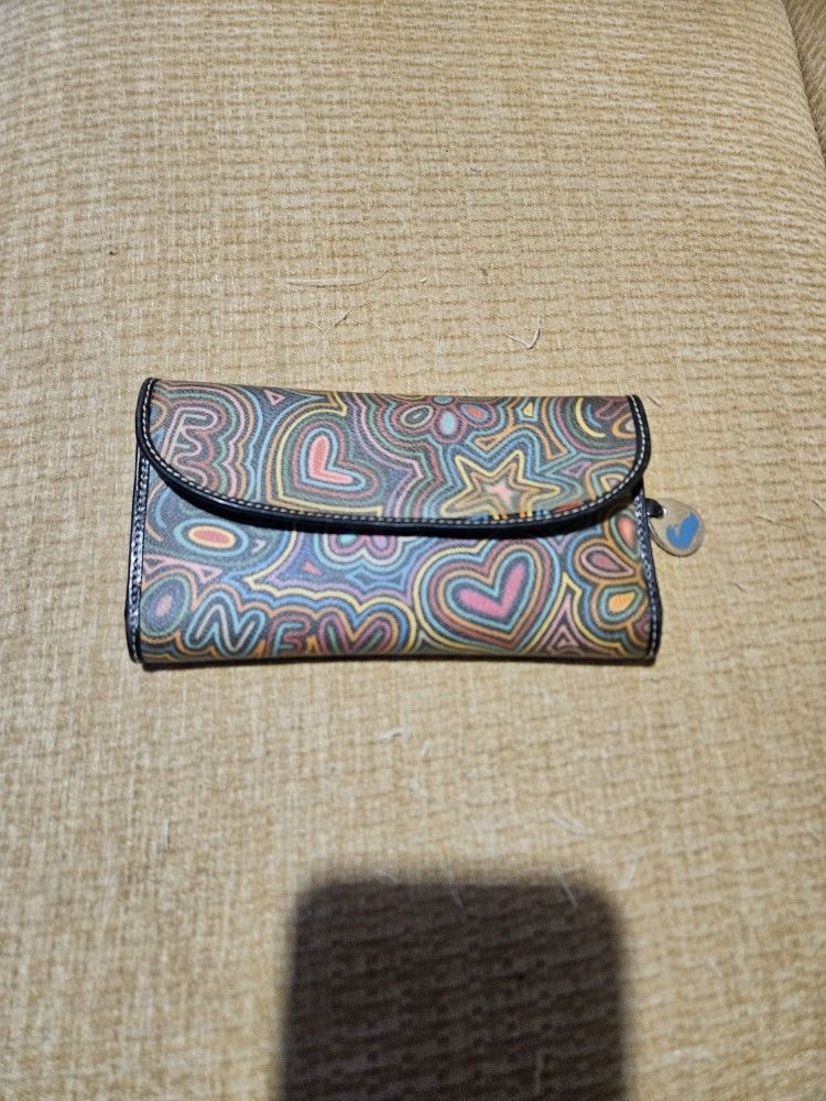 HTF DOONEY & BOURKE RETRO DUCK DOODLE FULL SIZE WALLET