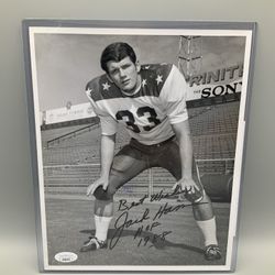  Jack Ham, Autograph 8X10"  W/ INSIGNIA & JSA COA, Vintage, 1969, Penn State