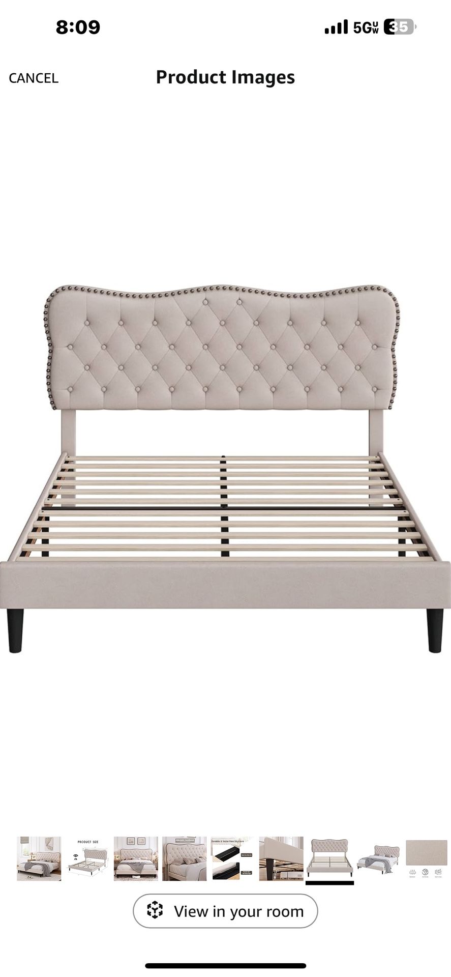 Queens Size Bed Frame In Black