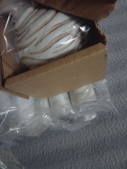 White Iron Curtain Rod Set- WH 18-45. 2 Pack- ( 3 Left )